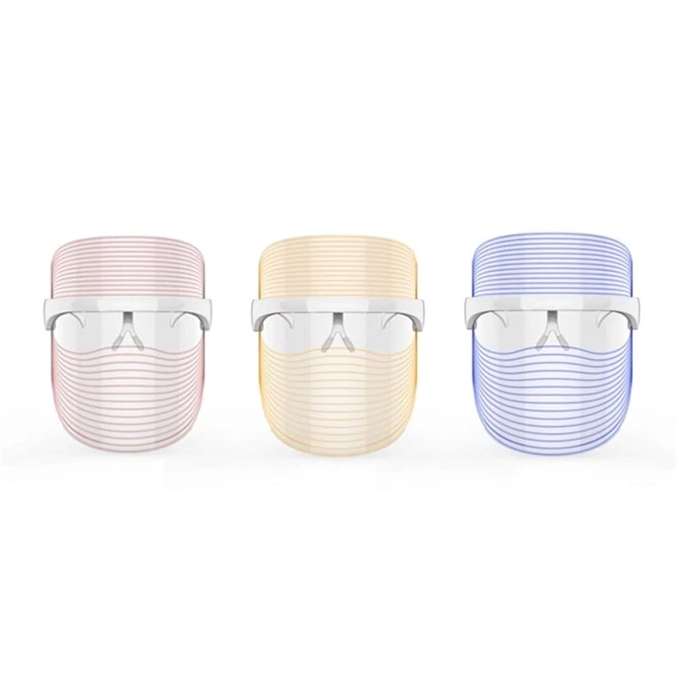 Transparent 7-Color LED Facial Beauty Mask