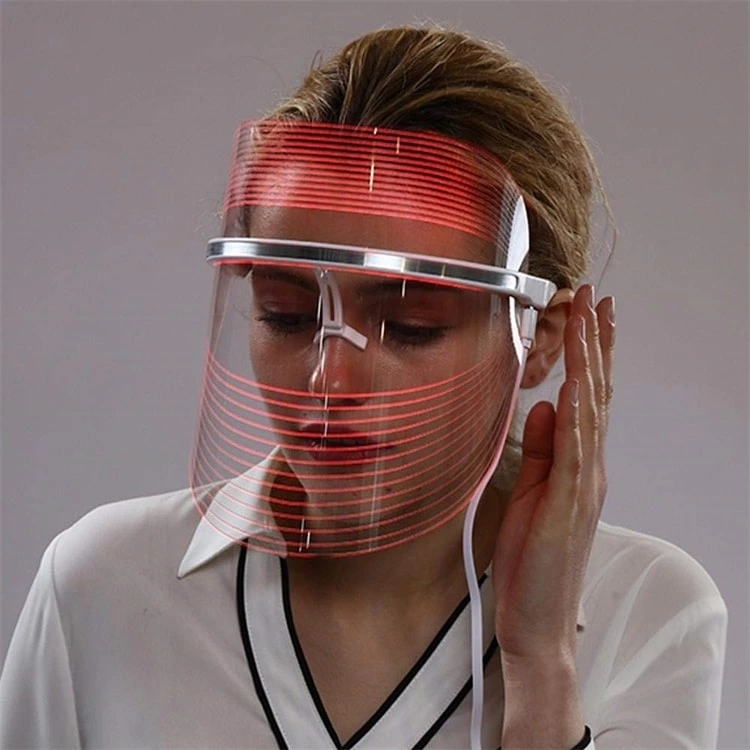 Transparent 7-Color LED Facial Beauty Mask