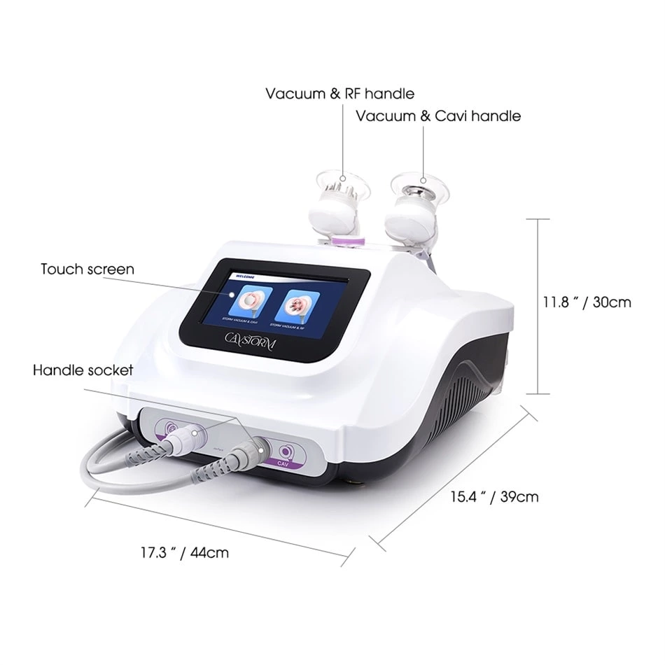 40k Ultrasonic Cavitation 3.0 Vacuum Cup Body Slimming Machine Suction Rf Skin Face Lifting Cellulite Remove