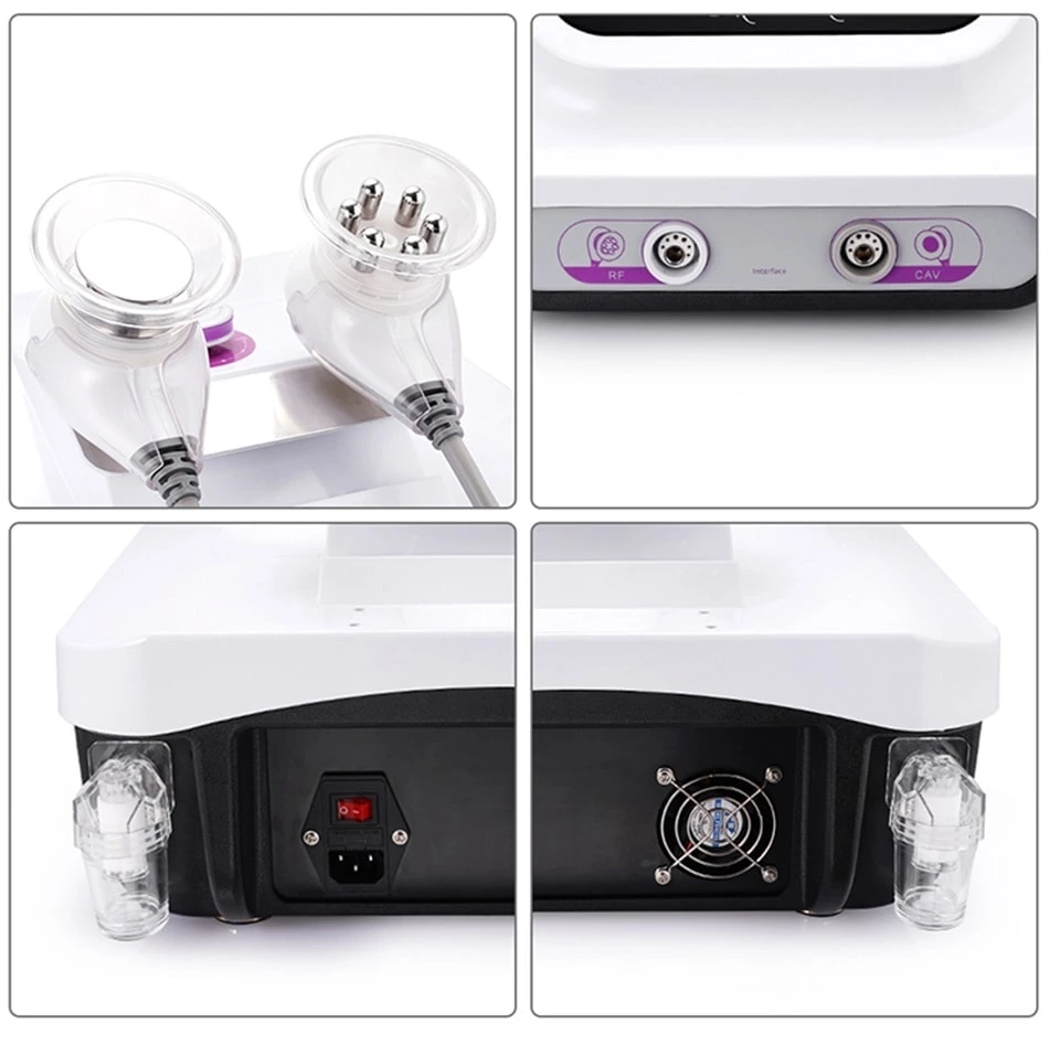 40k Ultrasonic Cavitation 3.0 Vacuum Cup Body Slimming Machine Suction Rf Skin Face Lifting Cellulite Remove