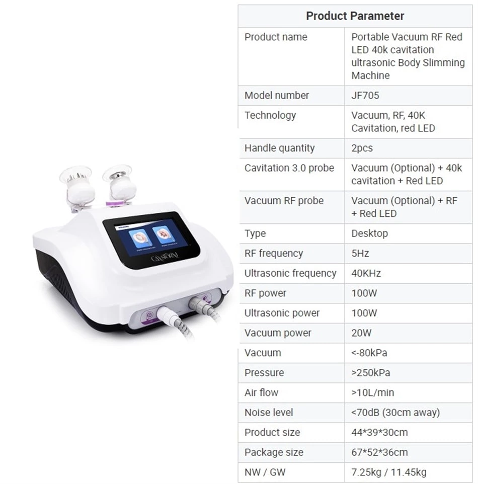40k Ultrasonic Cavitation 3.0 Vacuum Cup Body Slimming Machine Suction Rf Skin Face Lifting Cellulite Remove