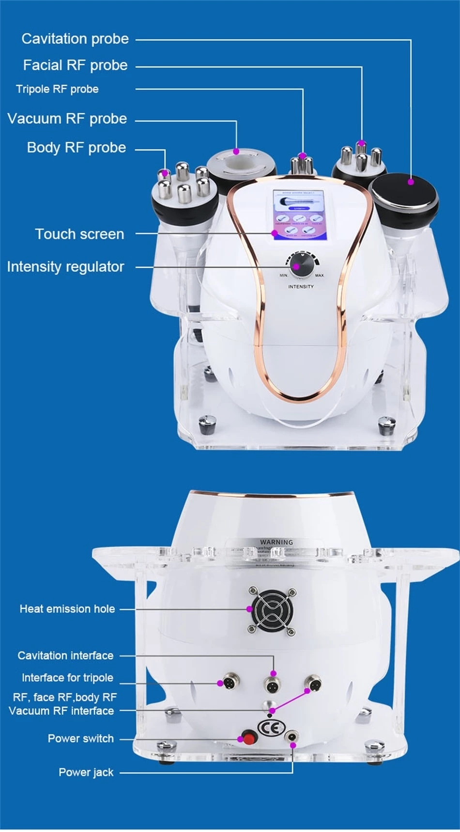 5 in 1 RF Cavitation Slimming Machine
