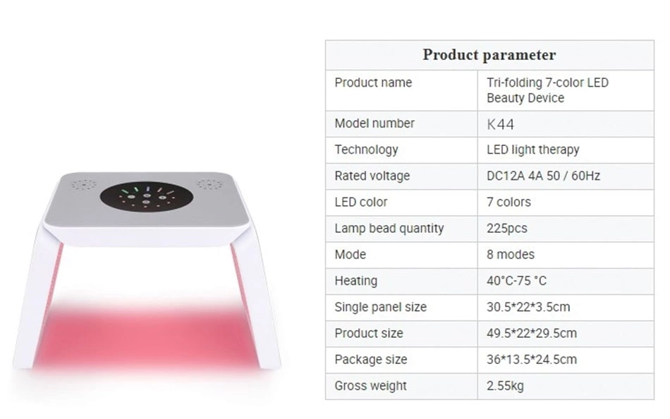 facial led light therapy