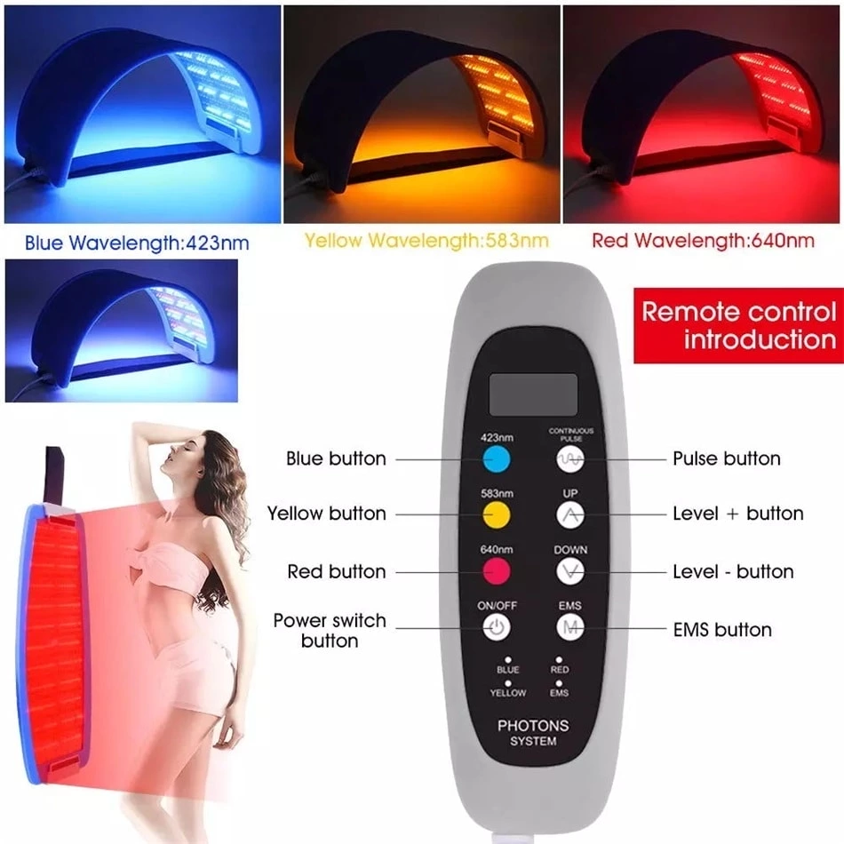 Ibeier CE Skin Care Led Pdt Therapy Ems Pro Led Bio Light Photon Therapy Machine Pdt Light For Body