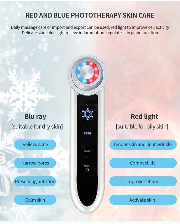 RF Face Lifting Skin Radio Frequency Machine cold machine Micro Current Face Device Facial Cleansing Firming Beauty Equipment