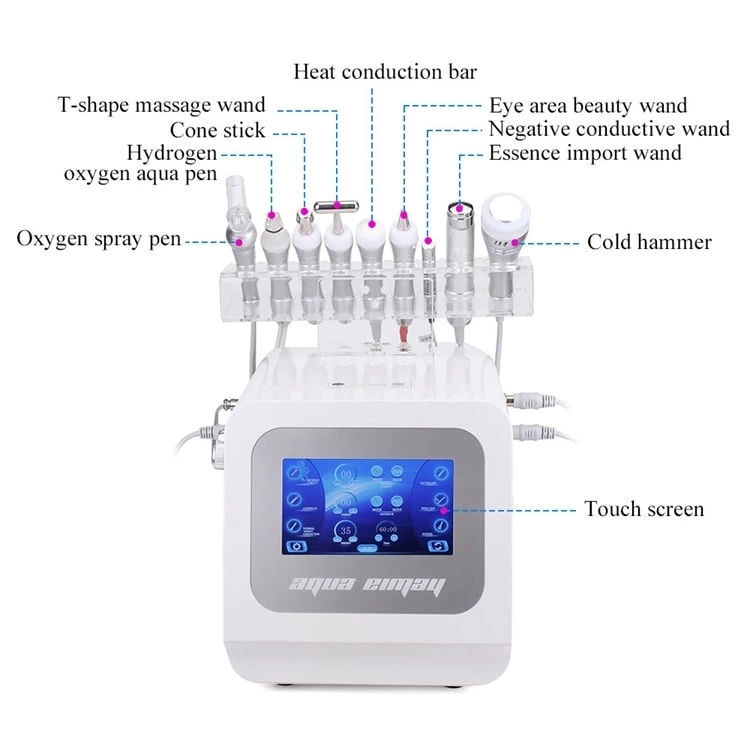 Ibeier 9 in 1 Multifunctional Microdermabrasion Hydrogen Oxygen Facial Beauty Machine