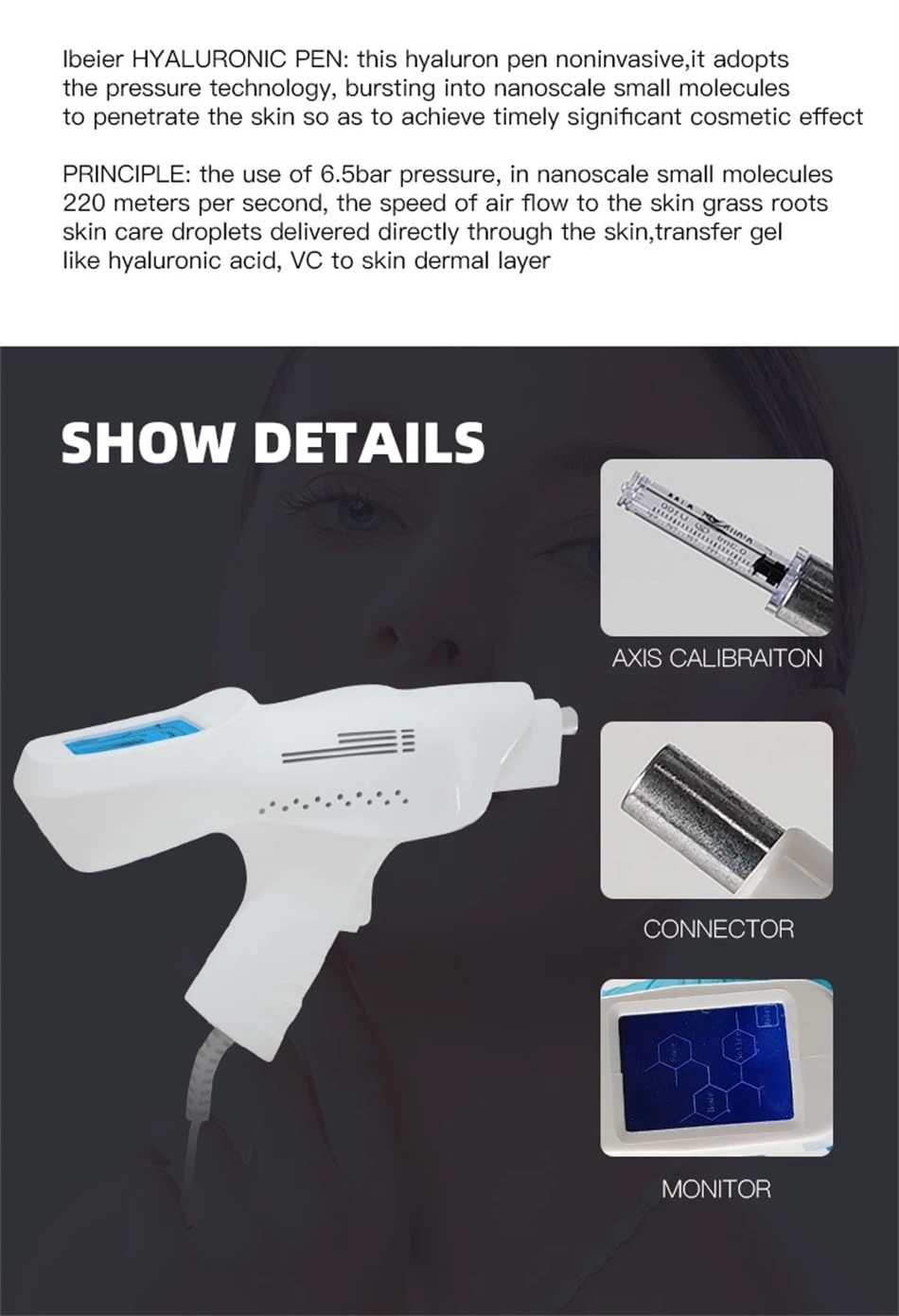 hydro vacuum mesotherapy gun