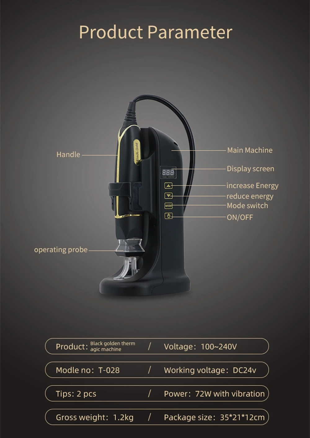 Microneedling rf machine